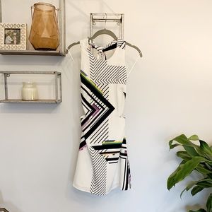 Geometric Cut Out Halter Dress!